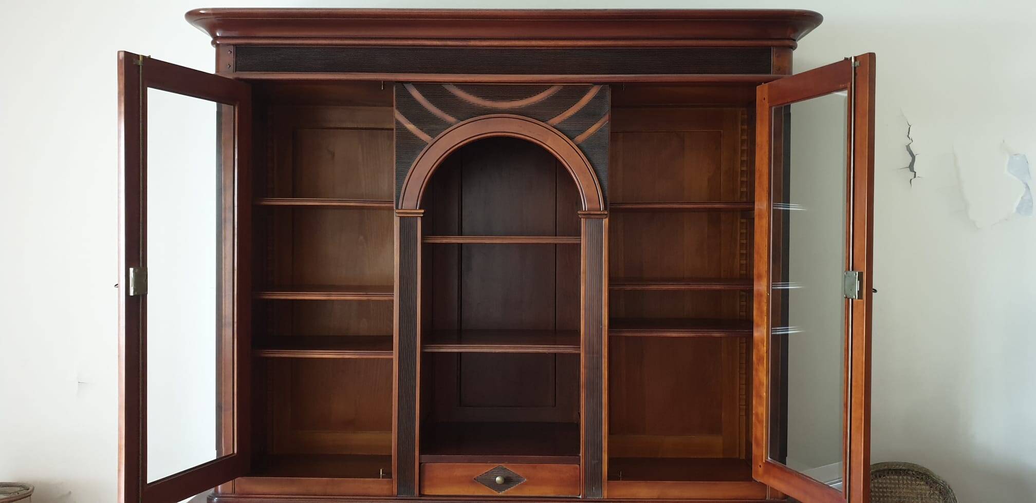 Buffet / Library 2 Bodies in Solid Cherry - Directoire Style