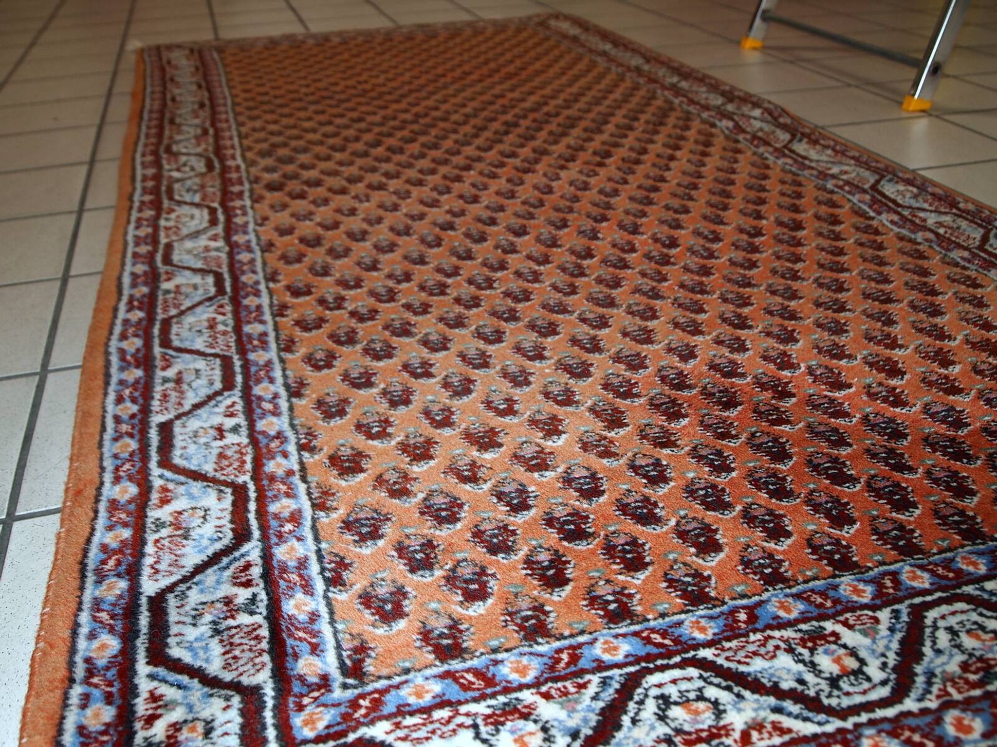 Tapis Vintage Indo-Seraband en Laine, Années 1980, Design Traditionnel