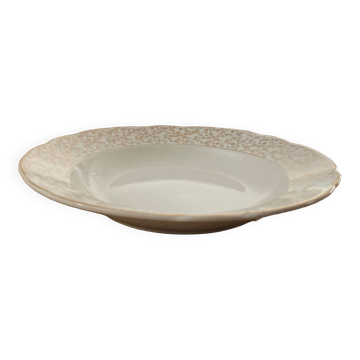 Villeroy and Boch round hollow dish "small golden flowers" 1950s