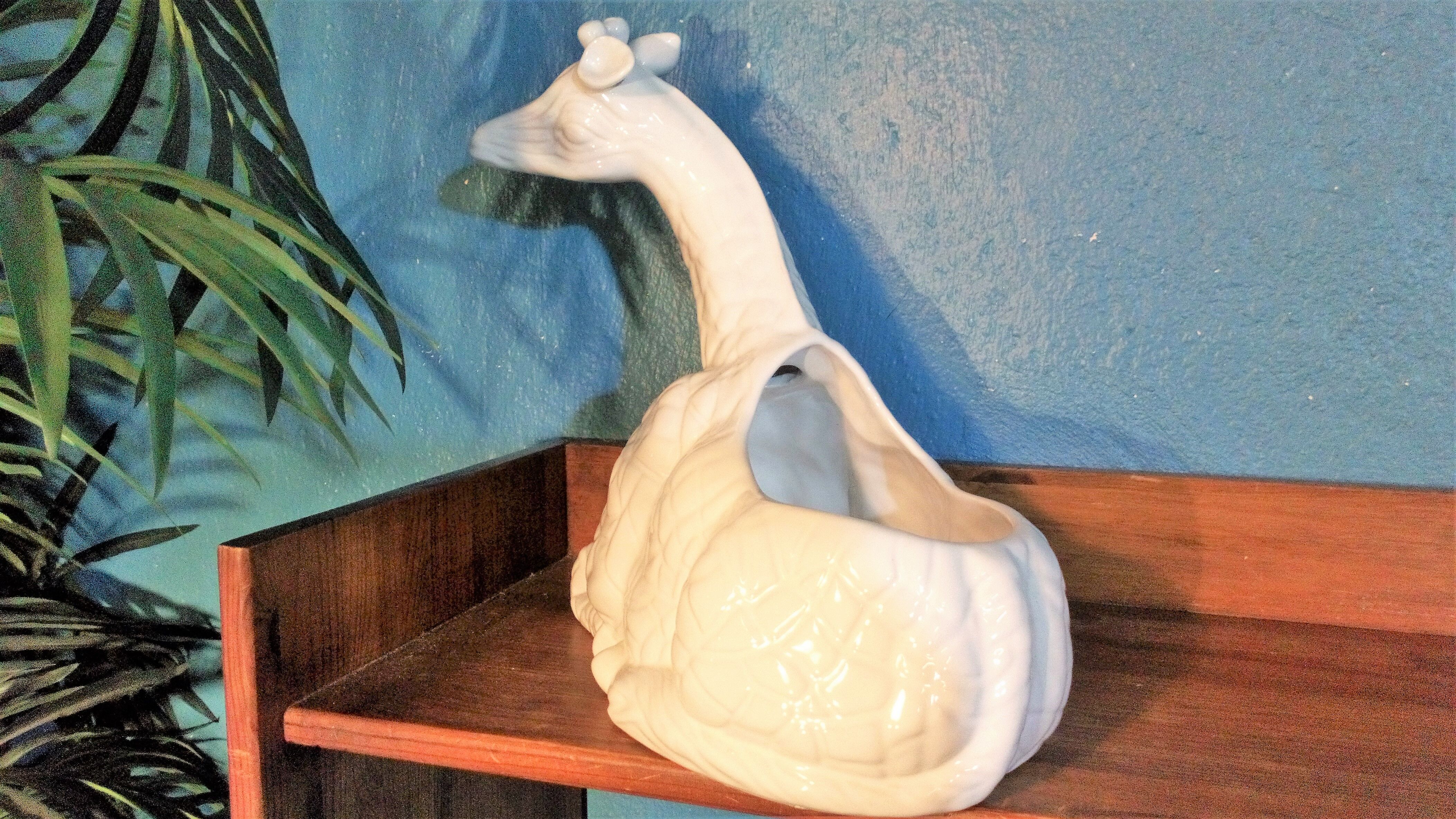 Cache pot céramique "Girafe" 1980