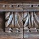 Pair of Woodwork Pediments Ornamentation 19th Century