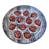 Oyster display dish, Pornic earthenware