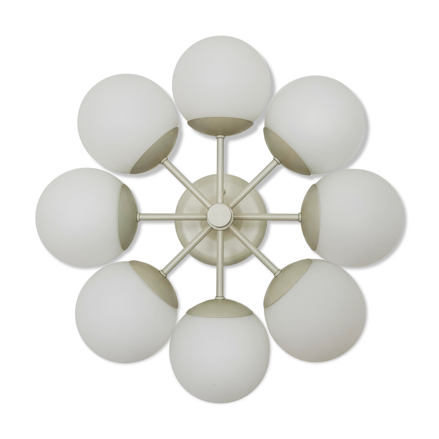Opaline Sputnik chandelier by Kaiser Leuchten