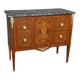 Commode sauteuse en marqueterie, style Louis XVI – milieu XXe