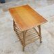 Wheeled rattan dessert trolley