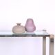 Table console vintage en verre et métal par Pierre Vandel, années 1970