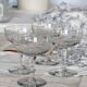 Vintage cut crystal champagne glasses