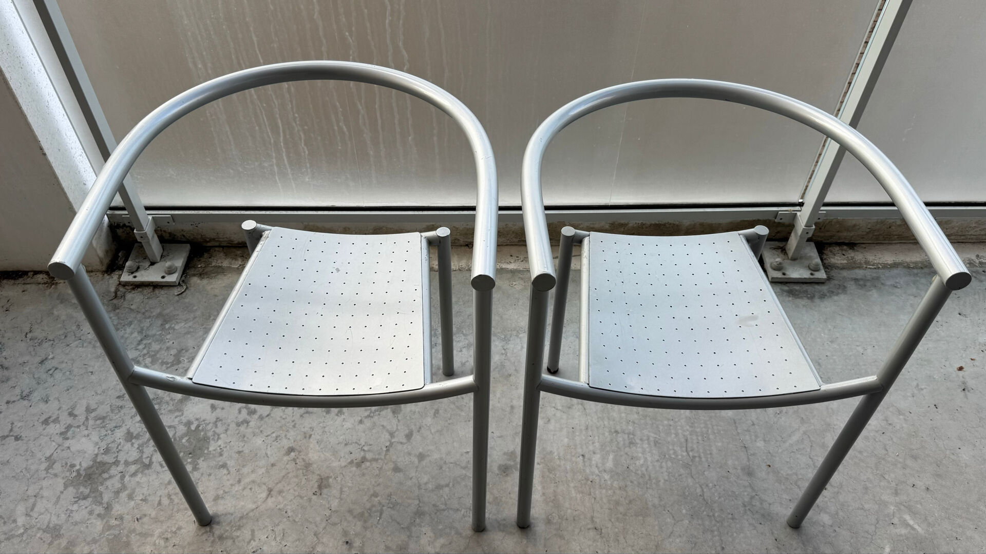 2 chairs by Von Vogelsang Philippe Starck