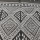Handmade grey and white margoum carpet in natural wool