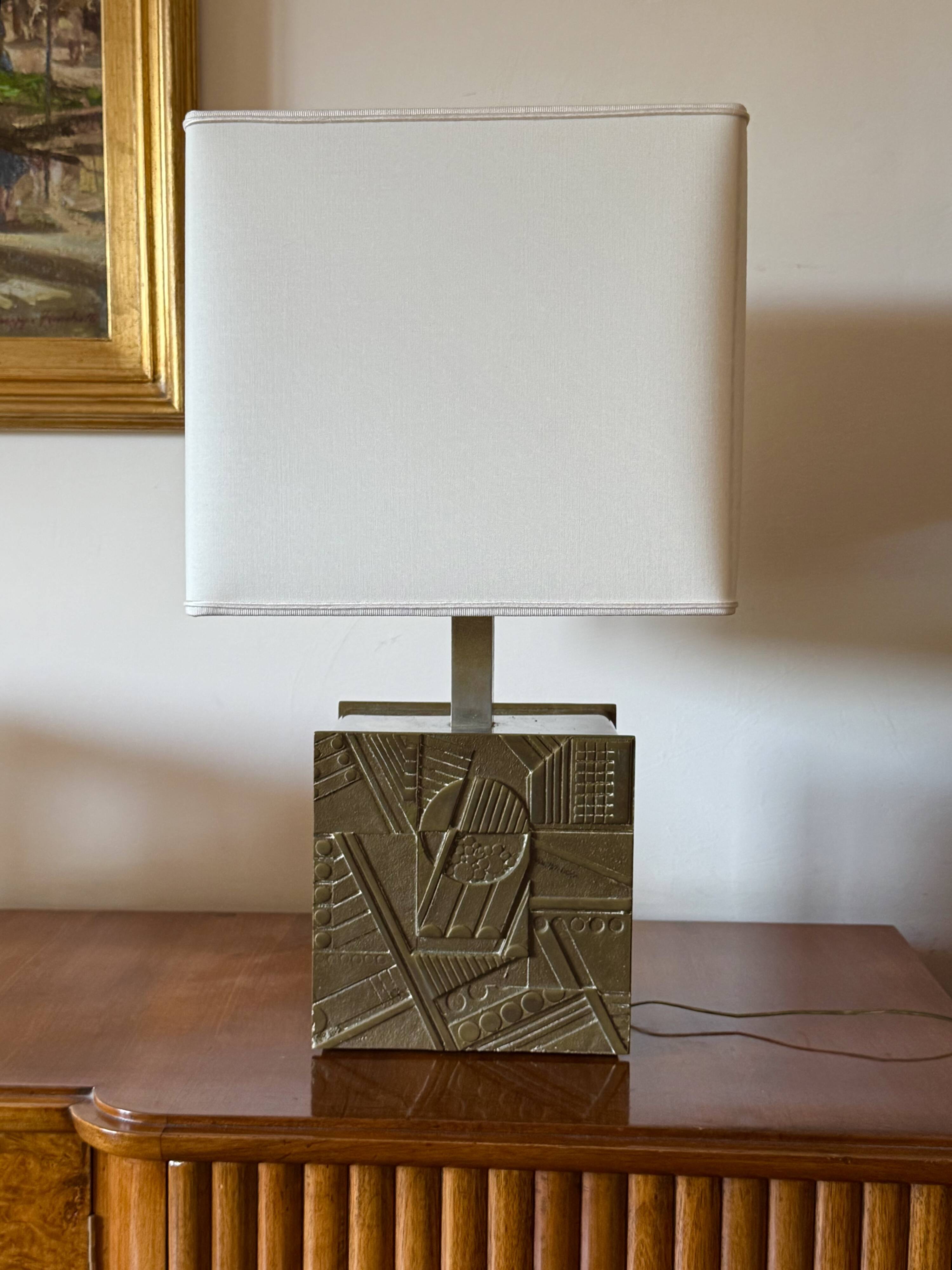 Luciano Frigerio, Hollywood Regency table lamp base, Italy 1970