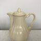 Plain ivory teapot Digoin Sarreguemines