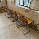 4 chairs Rinaldi "Sabrina" yellow leather