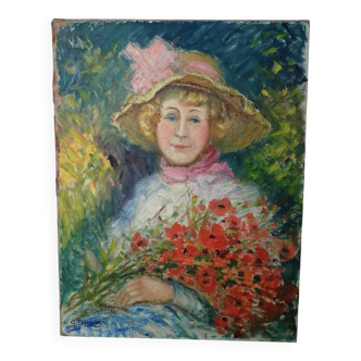 Georges Regnault (1898-1979) - Oil on canvas - Signed - Portrait - 20th century