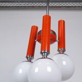 Lustre mid-century rouge Italie