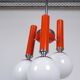 Lustre mid-century rouge Italie