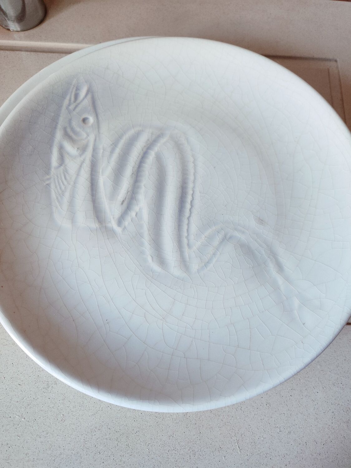 6 Saint Amand earthenware plates with fish