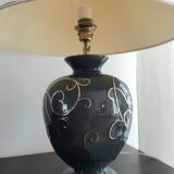 Longwy earthenware lamp