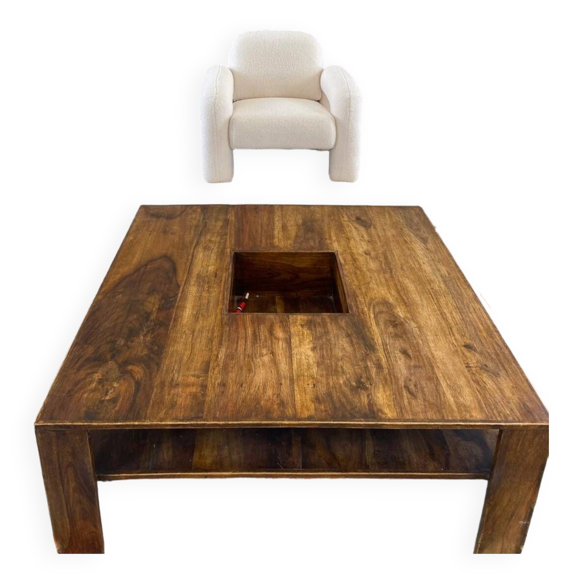 Exotic wood coffee table