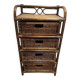 Rattan wicker drawer unit