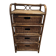 Rattan wicker drawer unit