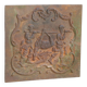 Cast iron fireplace plate