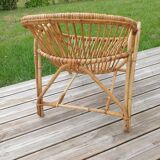 1960 rattan armchair