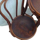 Set of four Jacob Kohn chairs.