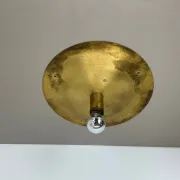 Wall-Ceiling Lamp made of Unique Brass in the Style of Gino Sarfatti, Flush Mount Lighting Italy 1950s