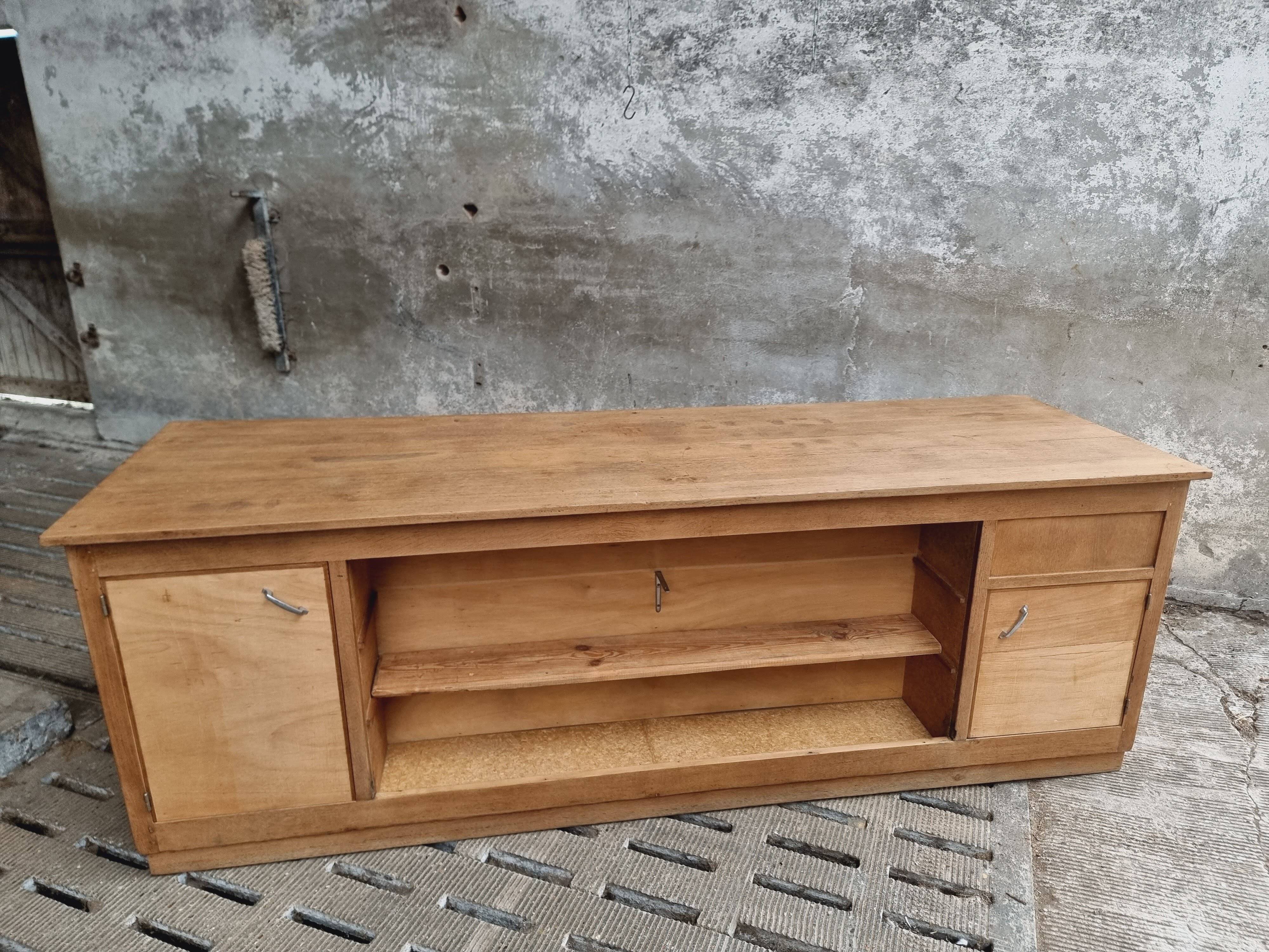 Antique counter kitchen island shop counter oak