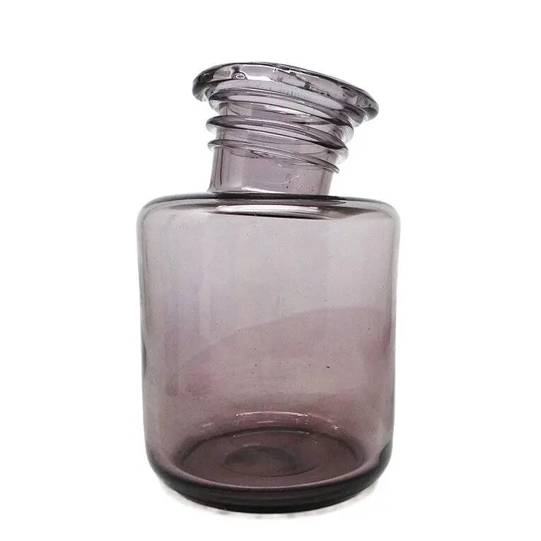 Postmodern vase, glass, designed by S. Sadowski, Poland, 1970s
