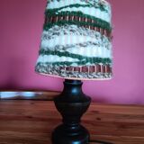 Lampe de chevet avec abat-jour en laine