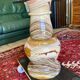 Table basse en onyx forme libre