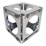 Goffredo Reggiani - Cube lamp - tafellamp - verchroomd staal - 1970's