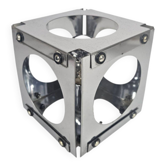 Goffredo Reggiani - Lampe cube - tafellamp - verchroomd staal - années 1970