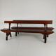 Victorian pitch pine railway bench – Halstead’s Makers, Todmorden
