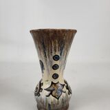 Quimper earthenware vase signed Paul Fouillen