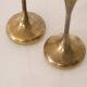 Danish brass candlestick pair from the 1970s.
