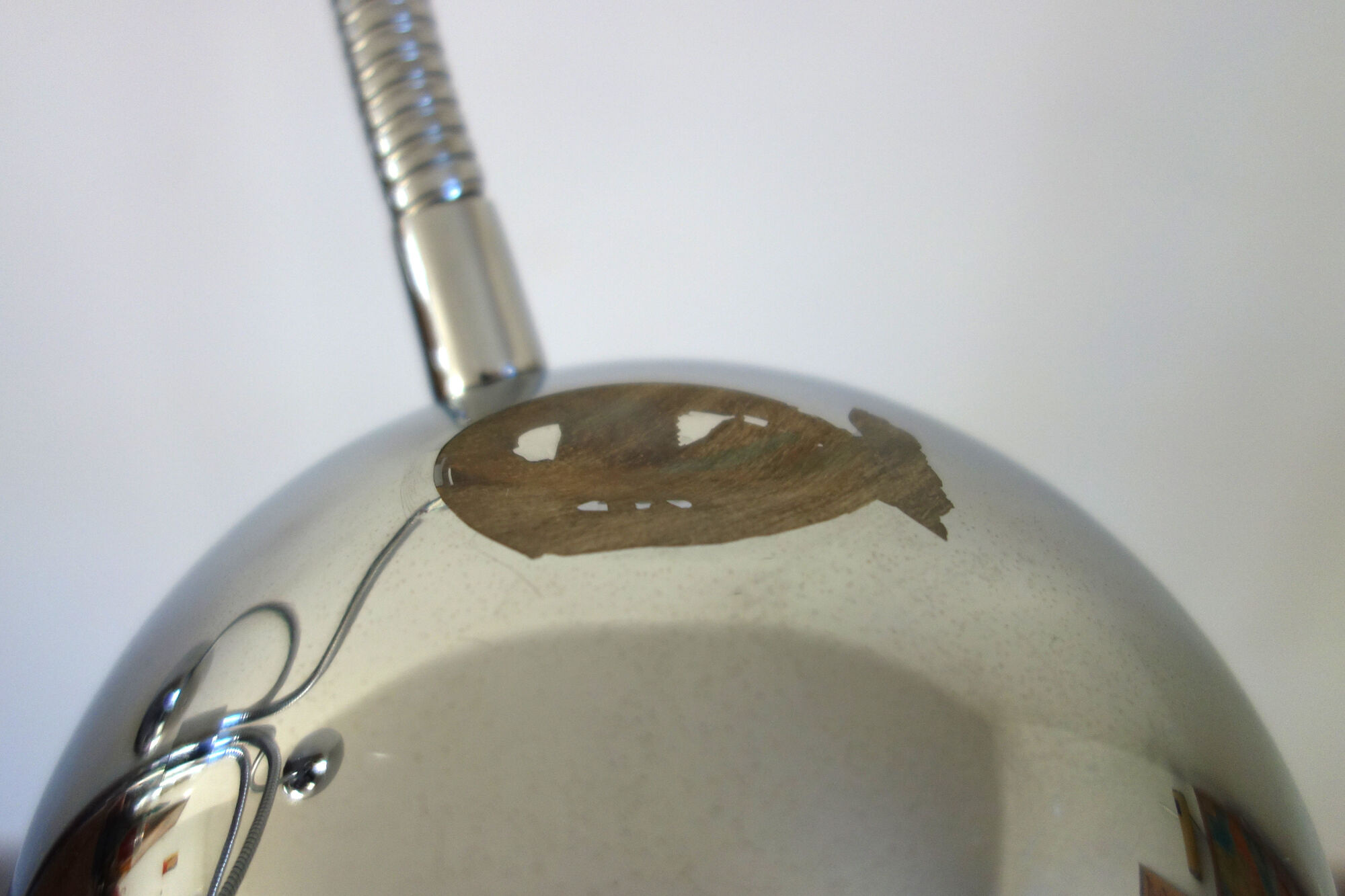 Floor lamp chrome spring 5 balls vintage