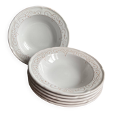 6 assiettes creuses Niderviller