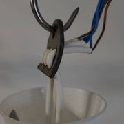 Vintage Scandinavian suspension in plexiglass and copper, probably Danish.