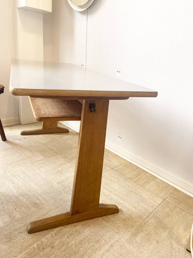 Casala grey desk – 1970s modernist design