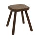 Old Rustic Solid Wood Stool Milk Stool Brutalist Style