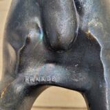 Art deco Bear lamp signed by the artist Irénée Rochard, circa 1930.