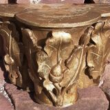 Gilded carved wooden capital, 18th century.
