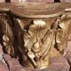Gilded carved wooden capital, 18th century.