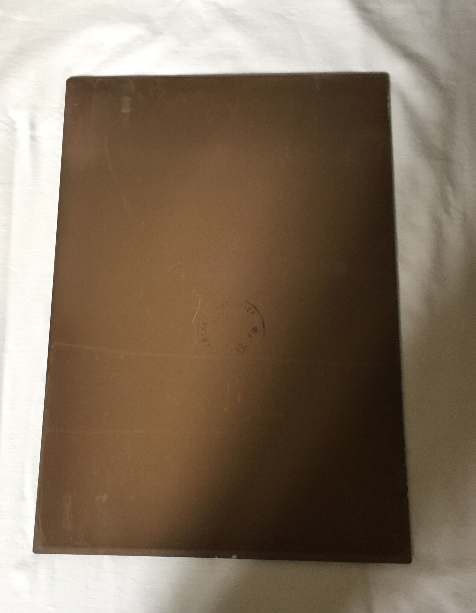 Vintage rectangular bevelled mirror, 1970s