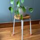 Vintage metal and wood stool