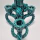 Wicker ceramic candle holder