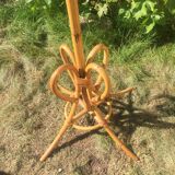 Rattan coat hanger