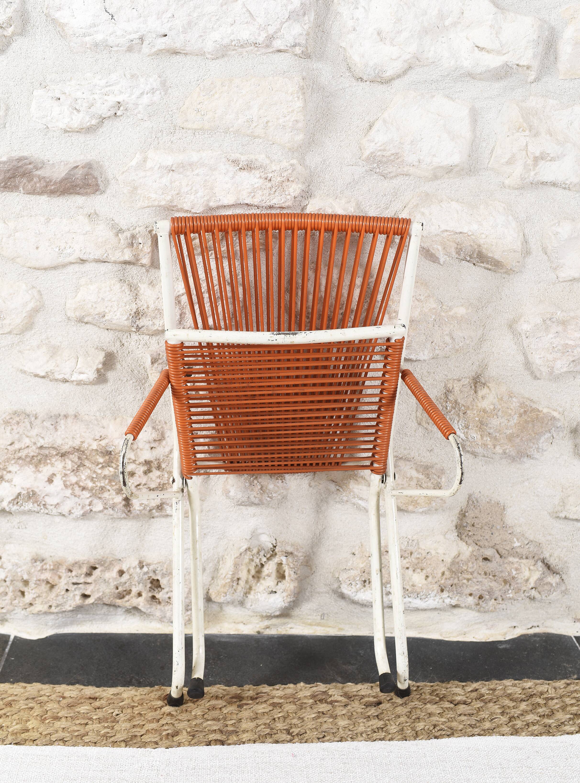 Folding Scoubidou armchair for children